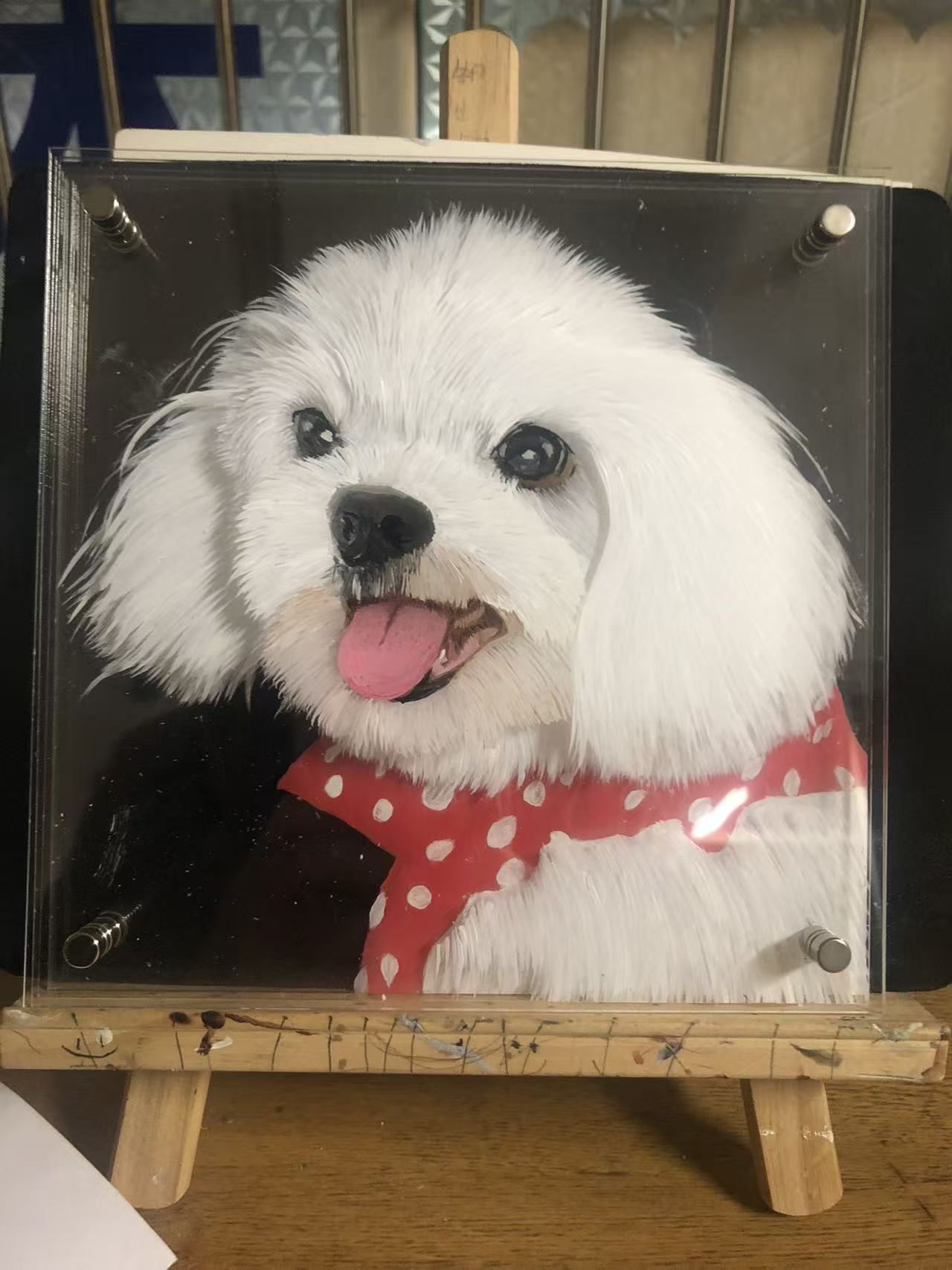 Handmade Custom Multi-Layer 3D Acrylic Pet Portrait | Personalized Gift for Pet Lovers | Send Photo to Customize