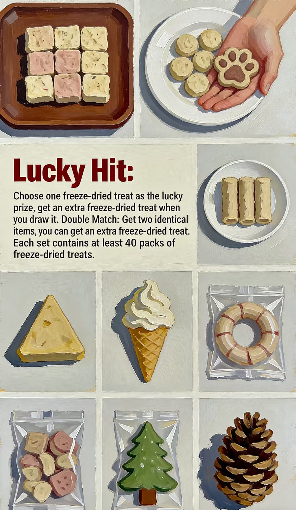 Pet Treat Blind Box: Surprise Snack Selection for Dogs & Cats