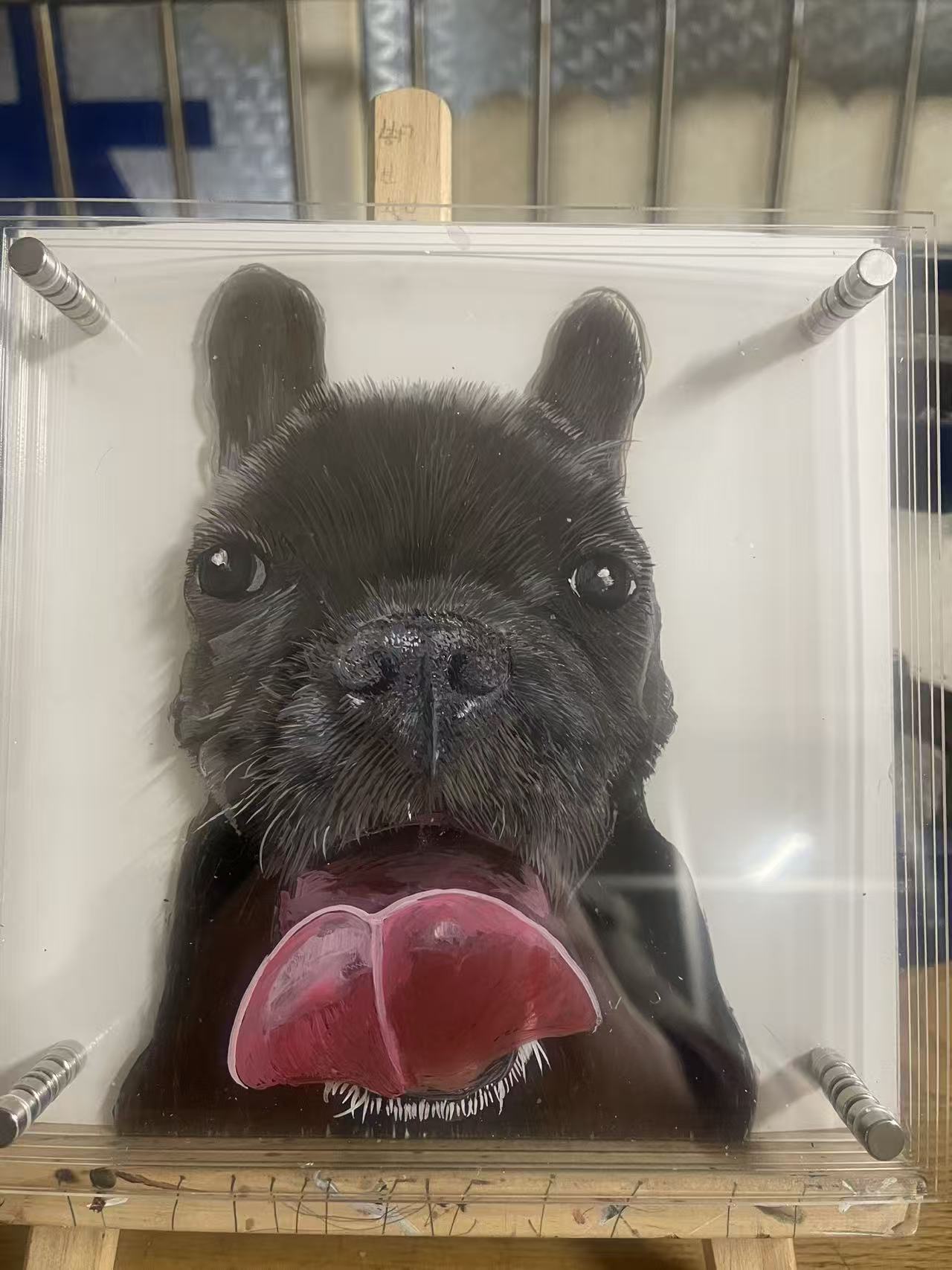 Handmade Custom Multi-Layer 3D Acrylic Pet Portrait | Personalized Gift for Pet Lovers | Send Photo to Customize